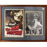 THE DAM BUSTERS; a framed montage comprising an advertising poster for the film,