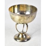 A George V hallmarked silver Art Deco bowl, with Greek Key design to the rim,