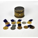 Ten Liverpool Council Education Public Elementary Schools medals, mainly awarded to Percy Watts,