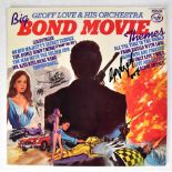 JAMES BOND; 'Big Bond Movie Themes' LP, bearing the signature of George Lazenby.