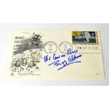 SPACE EXPLORATION; 'We come in Peace', first day cover bearing the signature of Buzz Aldrin.