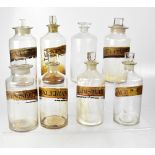 PHARMACEUTICAL INTEREST; a quantity of early 20th century and later pharmaceutical bottles,