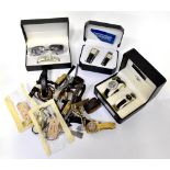 A large quantity of wristwatches in various states of repair, to include Beverley Hills Polo Club,