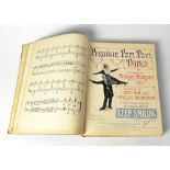 An early 20th century 'Book of Miscellaneous Music' by M Carrington, dated 1914,