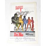 JAMES BOND; a film poster, 'Dr No',