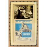 THE MAN FROM LARAMIE; a framed montage comprising a small advertising slip for the film,