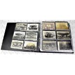 POSTCARD ALBUM; an album of vintage postcards and photographic images,