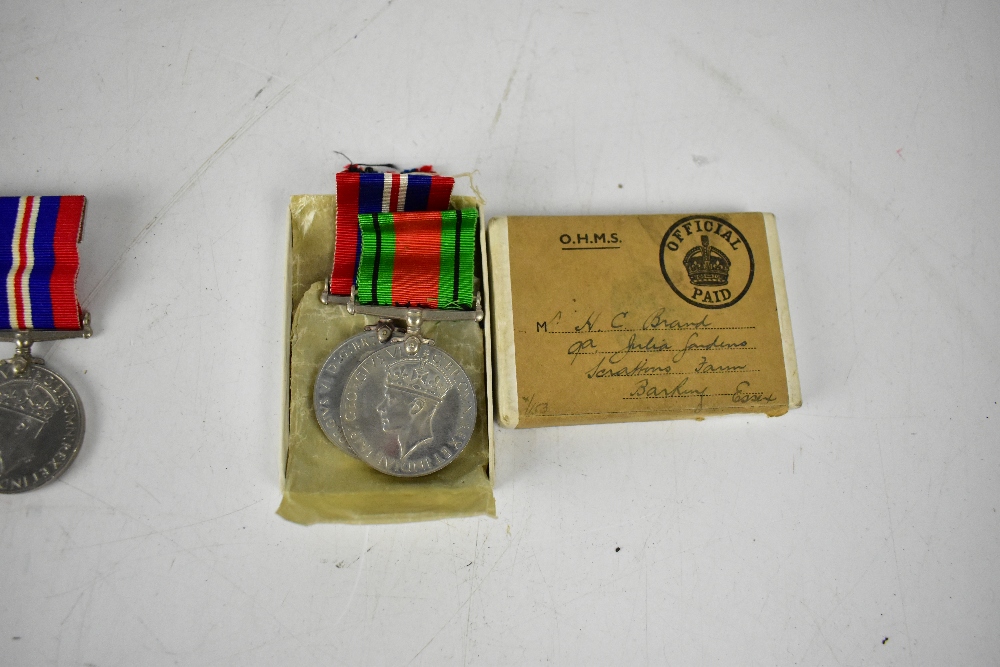 A WWII medal group comprising France and Germany Star, Africa Star, 1939-45 Star, - Image 3 of 3