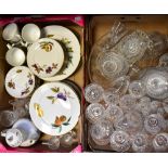 A Royal Worcester 'Evesham' ware part dinner and tea service,
