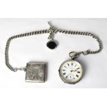 FATTORINI & SONS; a hallmarked silver open face pocket watch,