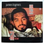 JAMES INGRAM; 'Ya Mo b There' LP, bearing his signature and lyrics.