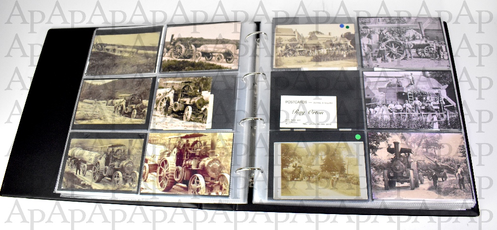 POSTCARD ALBUM; an album of vintage postcards and photographic images,