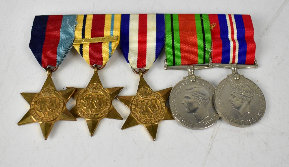 A WWII medal group comprising France and Germany Star, Africa Star, 1939-45 Star, - Bild 2 aus 3