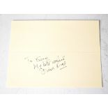 DIANA RIGG; a card bearing her signature.