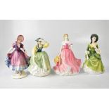 ROYAL DOULTON; three figures comprising HN2401 'Sandra', HN4094 'Rosie' and HN2309 'Buttercup',