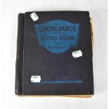 The Quickchange Illustrated Stamp Album, with a quantity of English and world stamps,