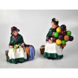 ROYAL DOULTON; two figures comprising HN2017 'Silks and Ribbons',