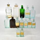 PHARMACEUTICAL INTEREST; a quantity of early 20th century pharmaceutical bottles of varying sizes,