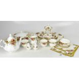 ROYAL ALBERT; a large quantity of 'Old Country Roses' pattern decorative, tea and dinner ware,
