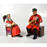 ROYAL DOULTON; two figures comprising HN2443 'The Judge' and HN2484 'Past Glory' (2).