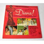 DIANA ROSS; a 'Diana!' LP bearing the star's signature and those of Michael Jackson,