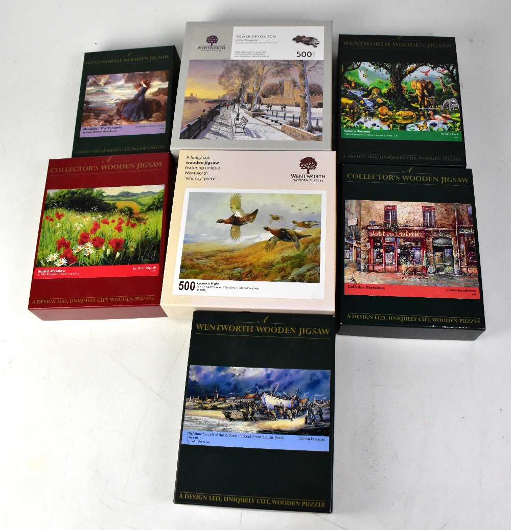 WENTWORTH; thirty-five wooden jigsaw puzzles, one double sided example, to include 1000-piece,
