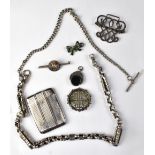 Various items of hallmarked silver jewellery,
