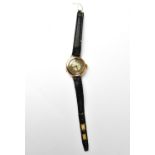 ROLEX; a 9ct rose gold wristwatch,
