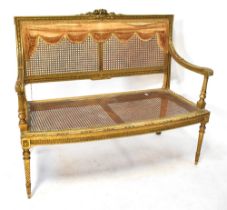 An early 20th century Continental gilt w