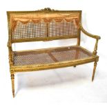 An early 20th century Continental gilt w