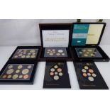 Various commemorative coin presentation sets to include Westminster 'The Queen's Fourth Portrait