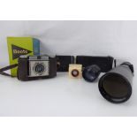 Various vintage cameras to include a Paxina example, Achromat, two field cameras,