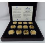 WESTMINSTER MINT; a gold plated coin set from 'The Great British Military Leaders Coin Collection',