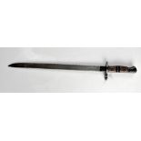 A WWI USA M1917 Remington sword bayonet, blade length 43cm, overall length 55.5cm.