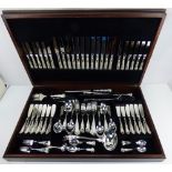COOPER LUDLUM SHEFFIELD; approximately 144-piece silver plated twelve-setting cutlery set,