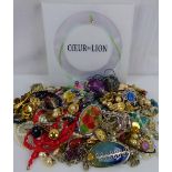 A collection of modern and vintage costume jewellery to include a Coeur de Lion boxed necklace,