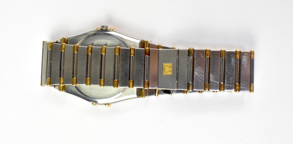 OMEGA; a unisex Constellation stainless steel and 18ct yellow gold wristwatch, - Bild 3 aus 3