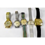 Five vintage gentlemen's watches, to include an Aristo automatic example,