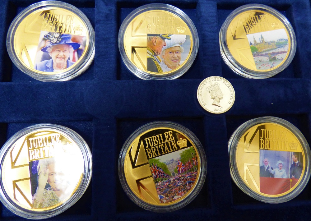 Various gold plated coin sets and loose examples to include sixteen gold plated US Presidential - Image 5 of 5