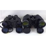 Four pairs of binoculars comprising Miranda Zoom binoculars 7-15x35,
