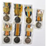 A set of three WWI medals comprising the British War Medal,