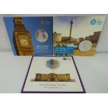 THE ROYAL MINT; three fine silver £100 coins to include 'Big Ben Heart of the Nation 2015',
