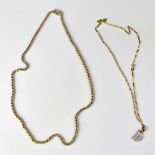 A 9ct gold multi-twist necklace, length approx 52cm, approx 4g,