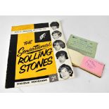 ROLLING STONES; a small autograph book containing the signatures of Keith Richards,