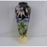 MOORCROFT; a large baluster vase decorated in the 'Star of Mikan' pattern, height 38cm,