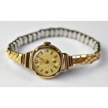 AVIA; a ladies' 9ct gold head wristwatch,