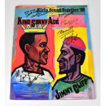 JIMMY CLIFF; 'Kirin Sound Together '85' programme, bearing the signatures of Jimmy Cliffe,