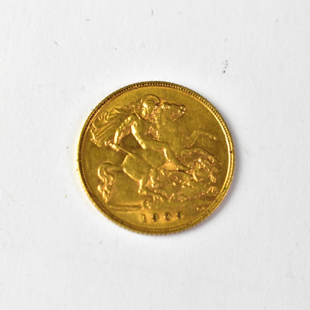 An Edward VII half sovereign 1909, London Mint. - Image 2 of 2