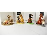 ROYAL DOULTON; four Thelwell figures, comprising NT8 'Detecting Ailments', NT9 'Ice Cream Treat',