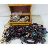 Various items of costume jewellery, mostly modern and vintage, to include watches, rings, earrings,
